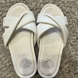Vince Camuto white Slide Sandals